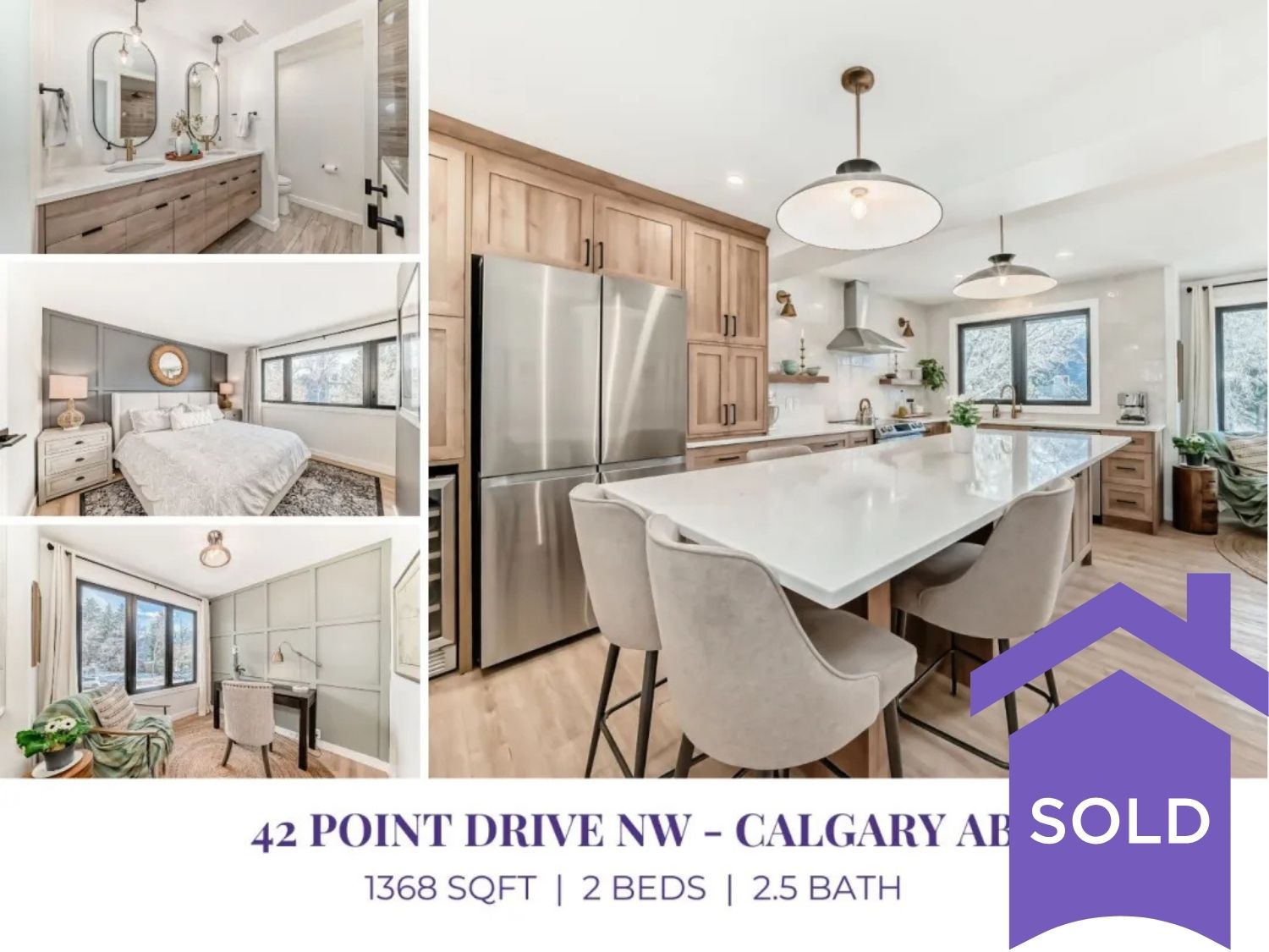 42 Point Drive NW Calgary | Luxury Point McKay Townhome Backing ...